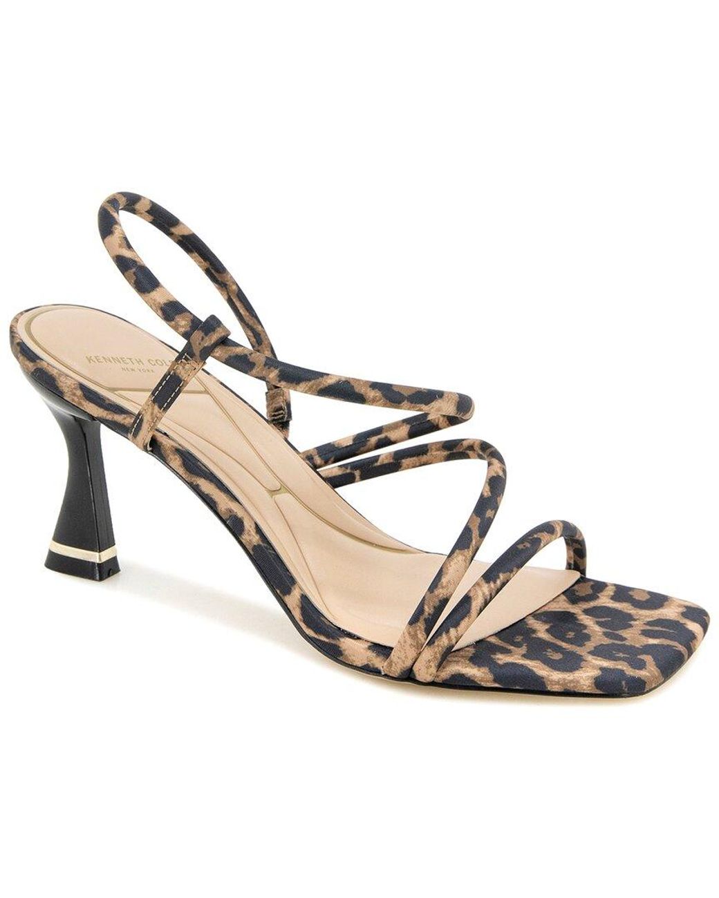Kenneth Cole Metallic Dreama Square Toe Dress Sandals