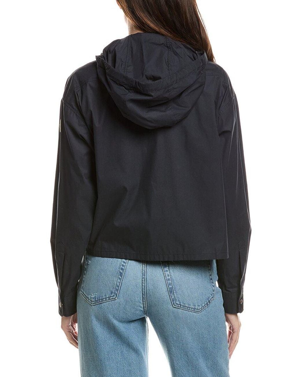 Moncler Black Hooded Shirt Jacket