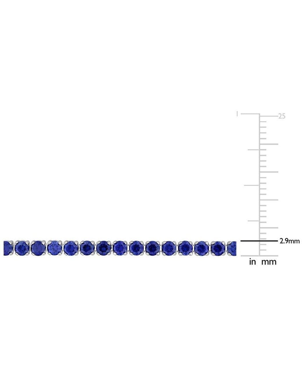 Rina Limor Blue 6.12 Ct. Tw. Lab-Grown Sapphire Bracelet