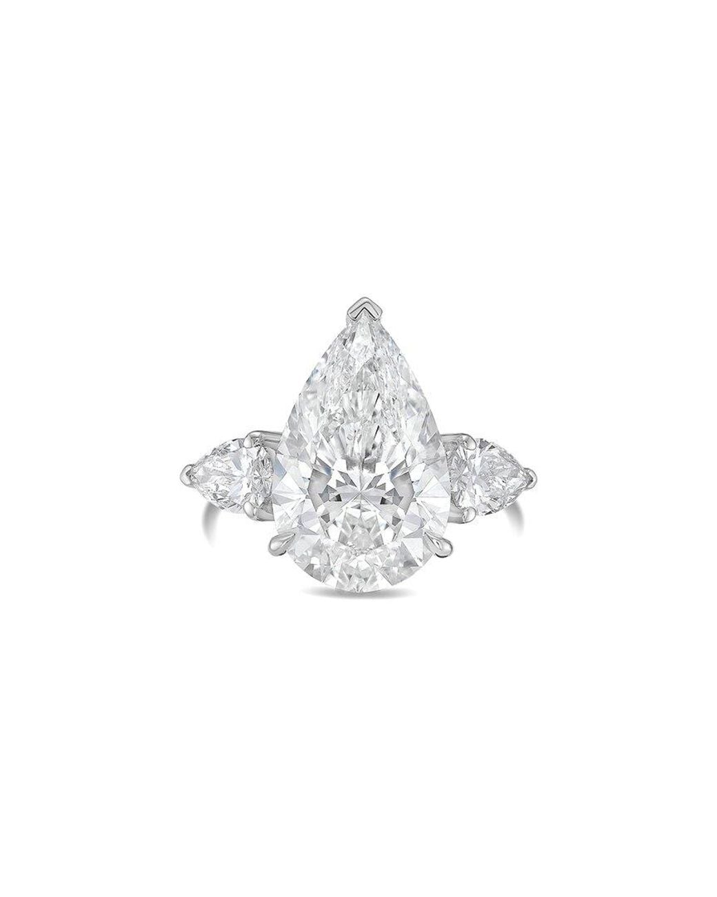 Diana M White Diana M. 14K 4.50 Ct. Tw. Lab-Grown Diamond Three-Stone Ring