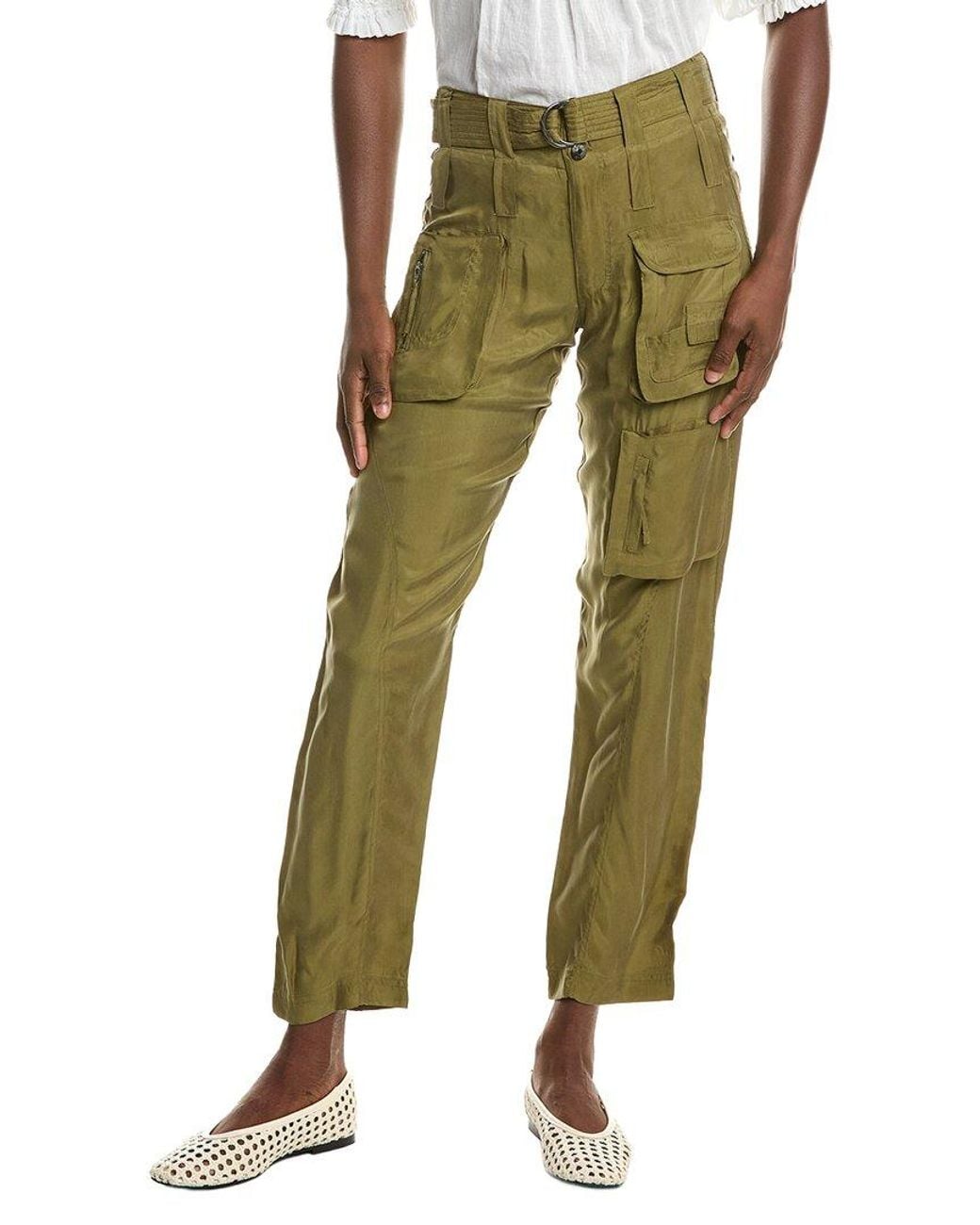 Johnny Was Green Hailey Cargo Pant