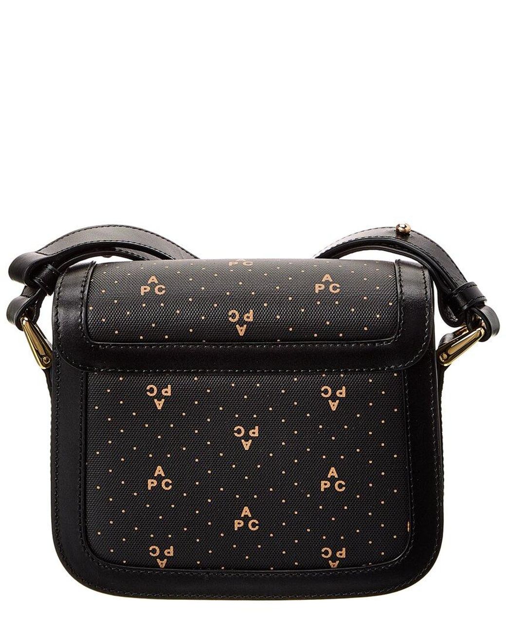 A.P.C. Black Grace Mini Leather Shoulder Bag