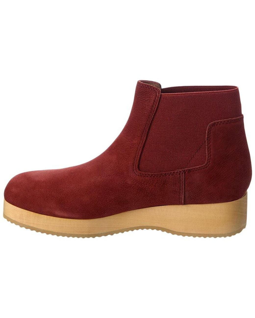 Eileen Fisher Red Words-On Leather Boot