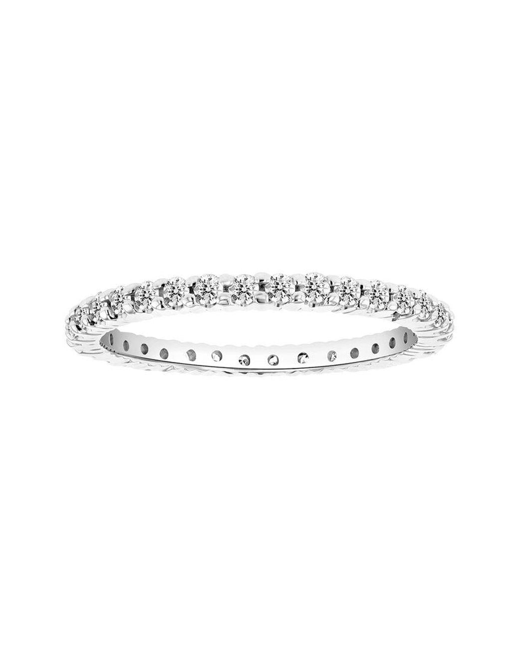 LEVARON White 14K 0.50 Ct. Tw. Diamond Eternity Ring