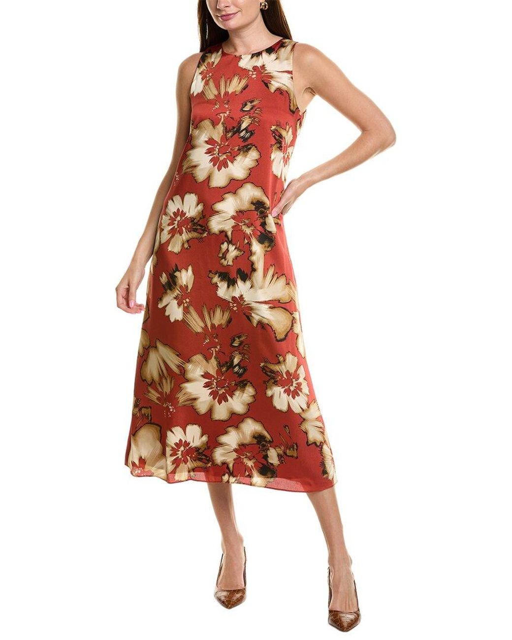 Anne Klein Red Midi Dress