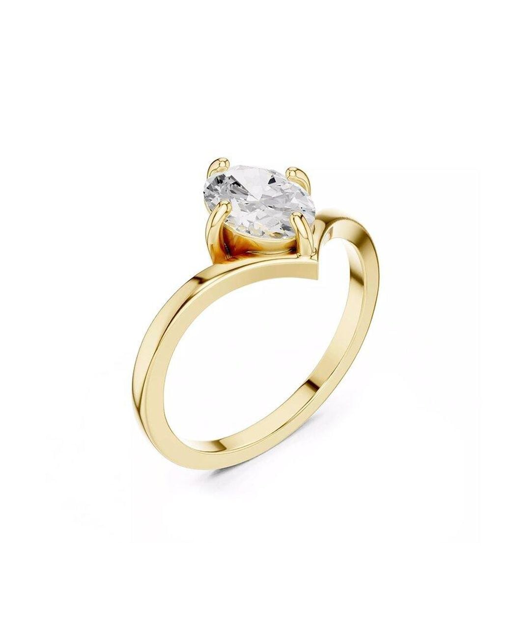 Lab Grown Diamonds White 14K 1.00 Ct. Tw. Lab-Grown Diamond Ring