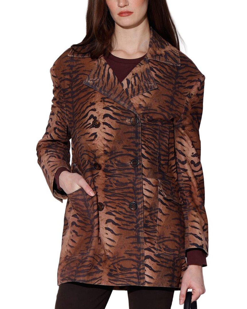 Walter Baker Brown Jenna Suede Coat
