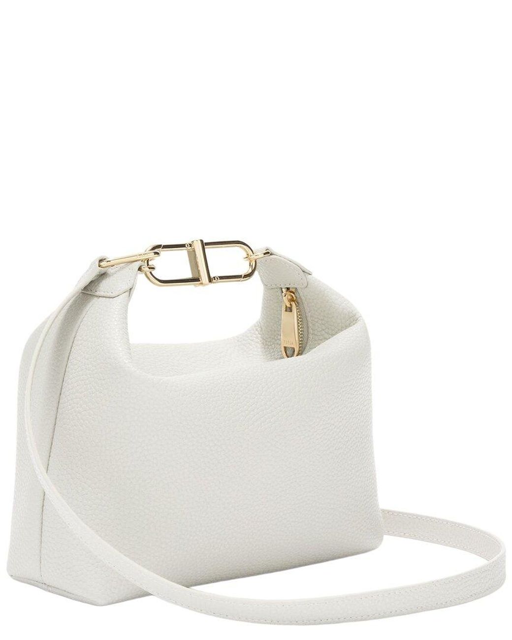 Furla Teia Leather Crossbody in White | Lyst