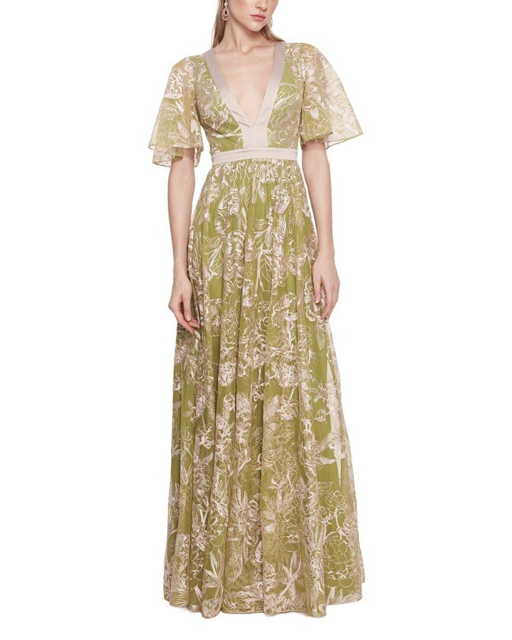 Marchesa Metallic Gown