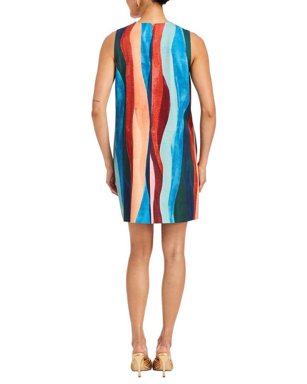 mestiza Blue Tuesday Shift Mini Dress