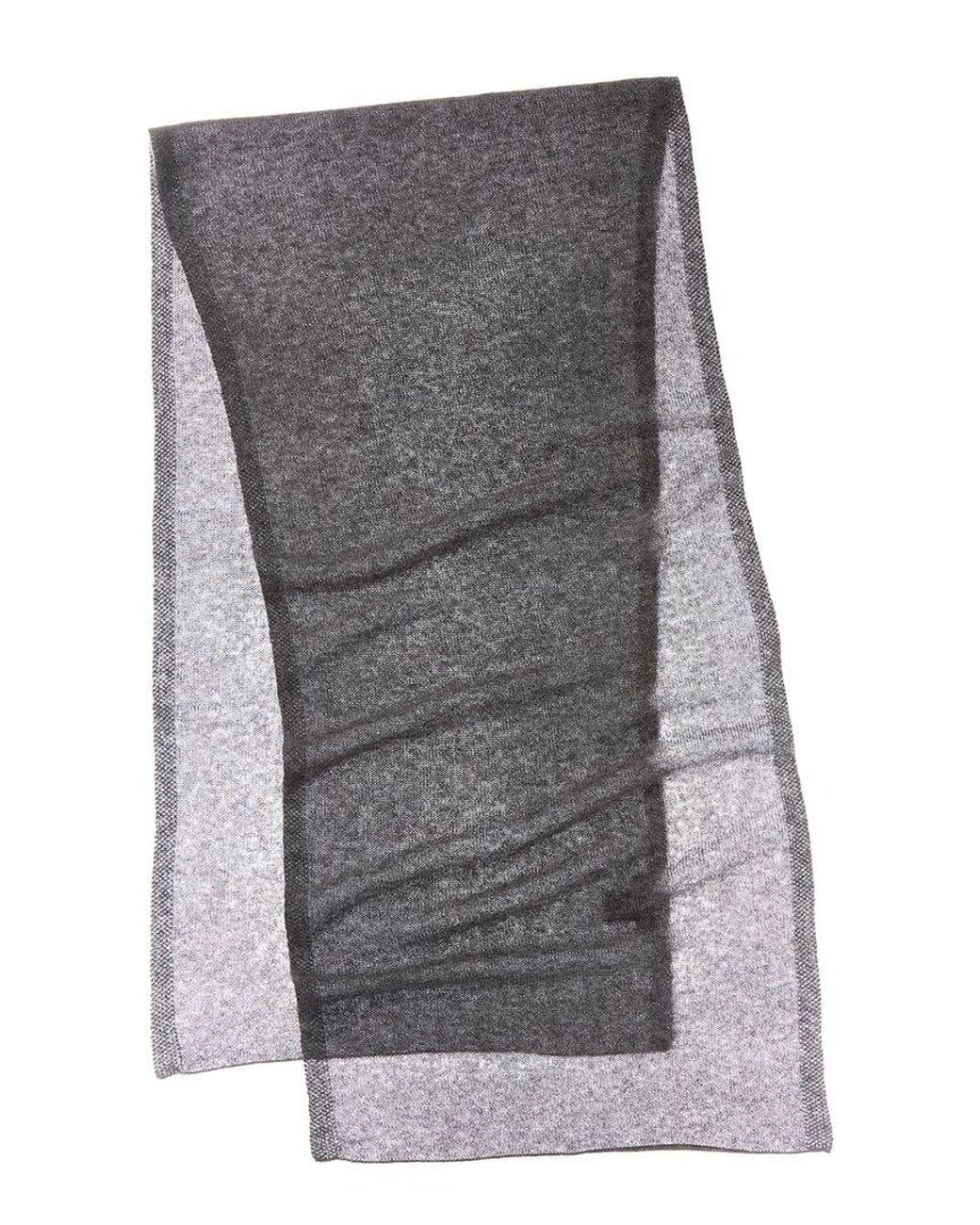 Forte Gray Cashmere Oversized Cashmere Scarf