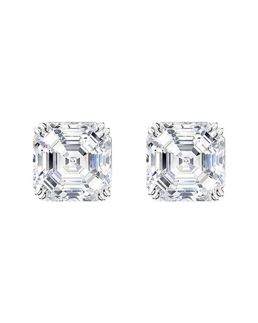 Lab Grown Diamonds Metallic 14K 6.00 Ct. Tw. Lab-Grown Diamond Earrings