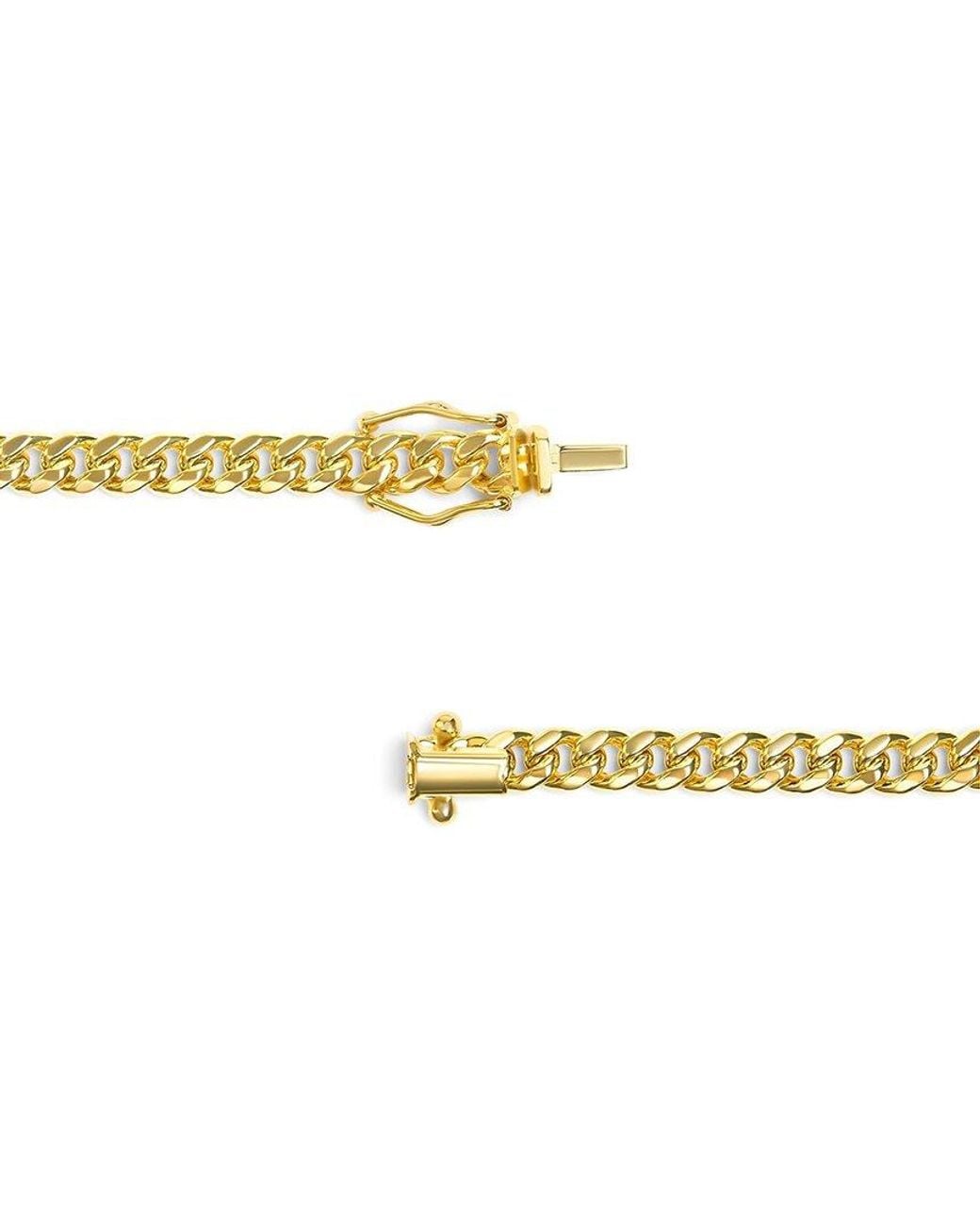 Haus of Brilliance Metallic 14K Chain Necklace for men