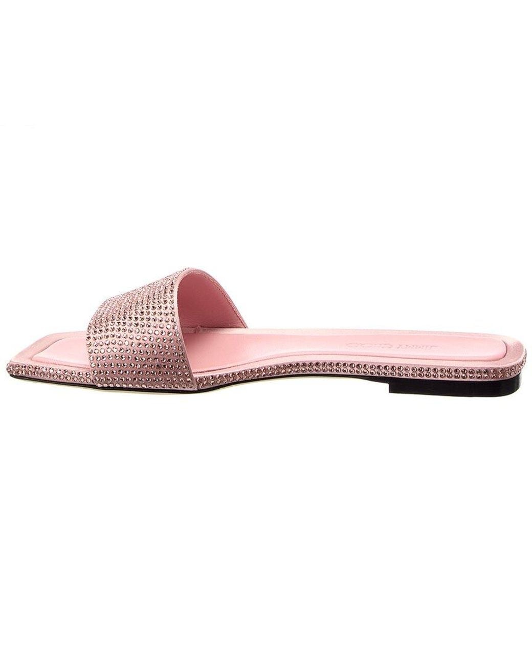 Jimmy Choo Pink Clovis Satin Sandal
