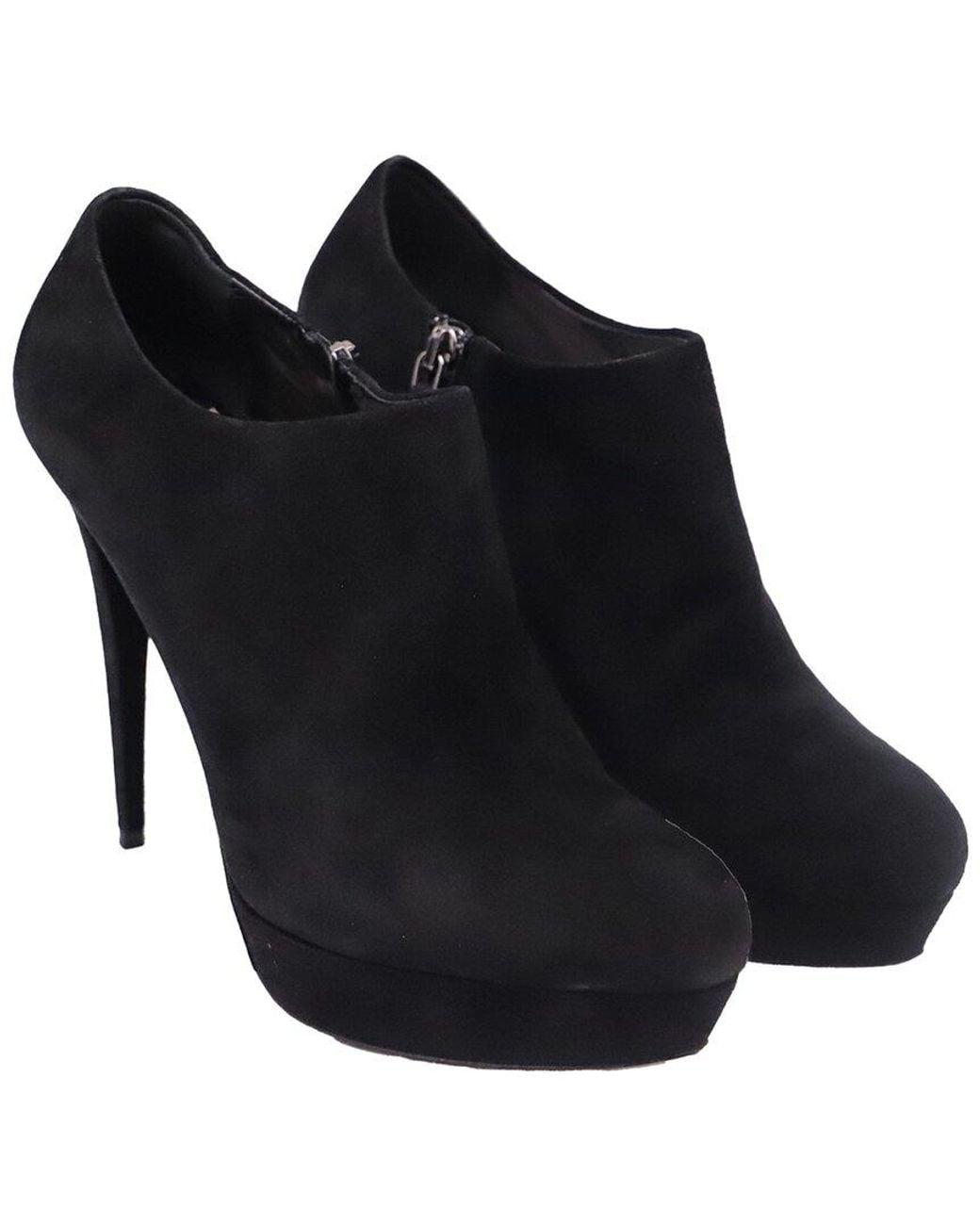Miu Miu Black Suede Ankle Boot (Authentic Pre-Loved)