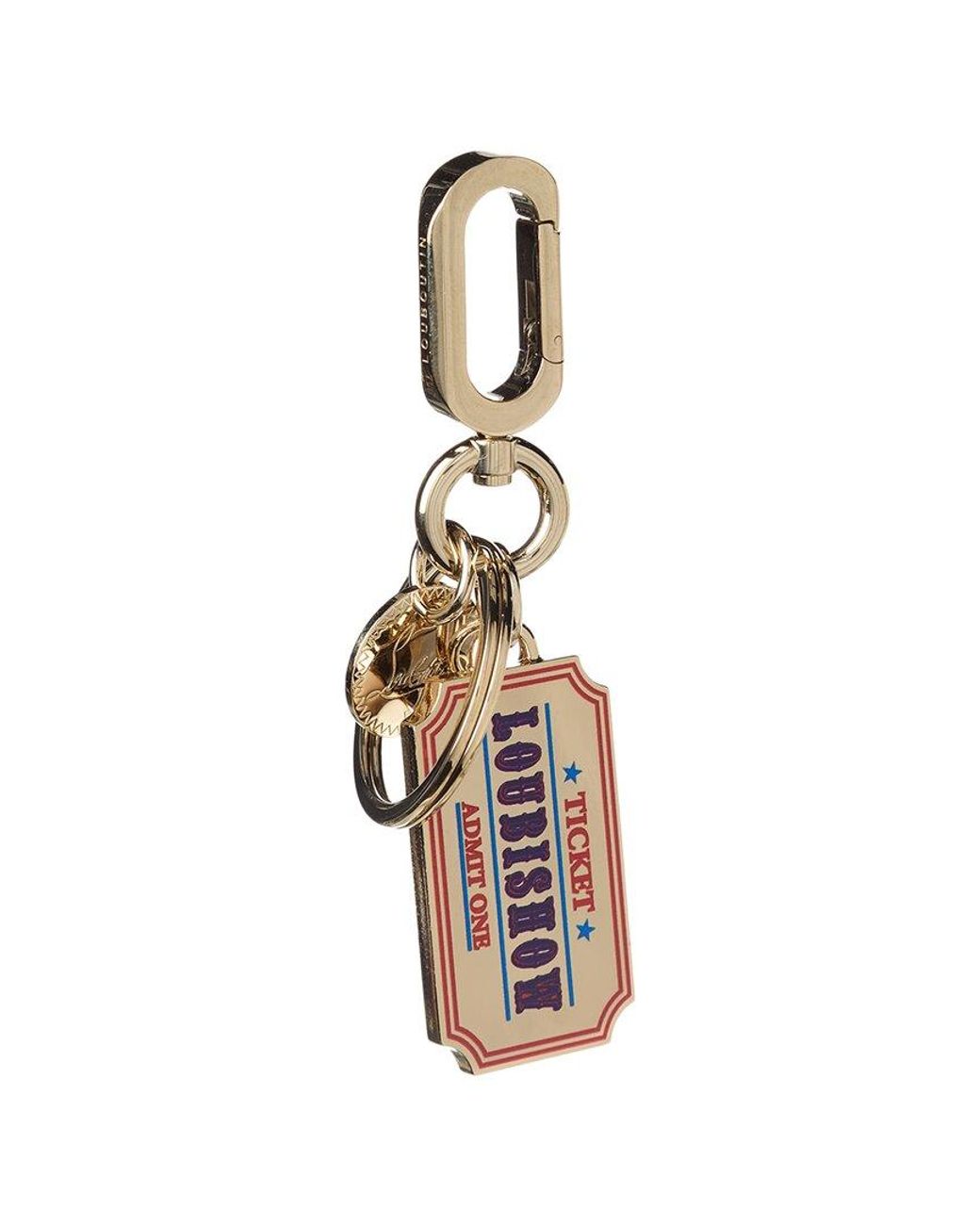 Christian Louboutin Circus Ticket Keyring in Metallic | Lyst