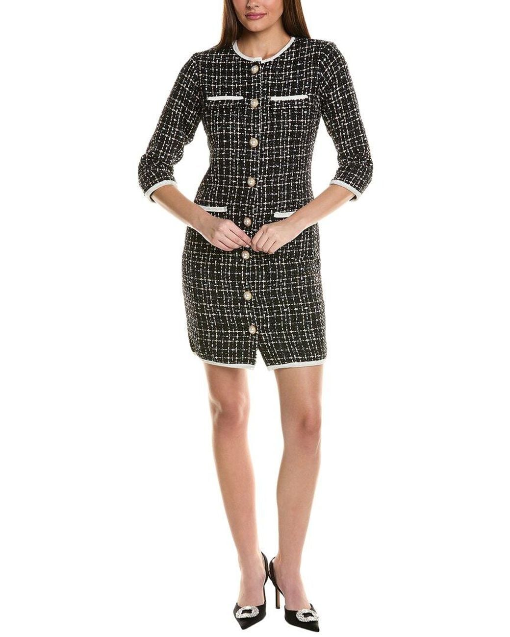 Alexia Admor Black Kairo Shift Dress