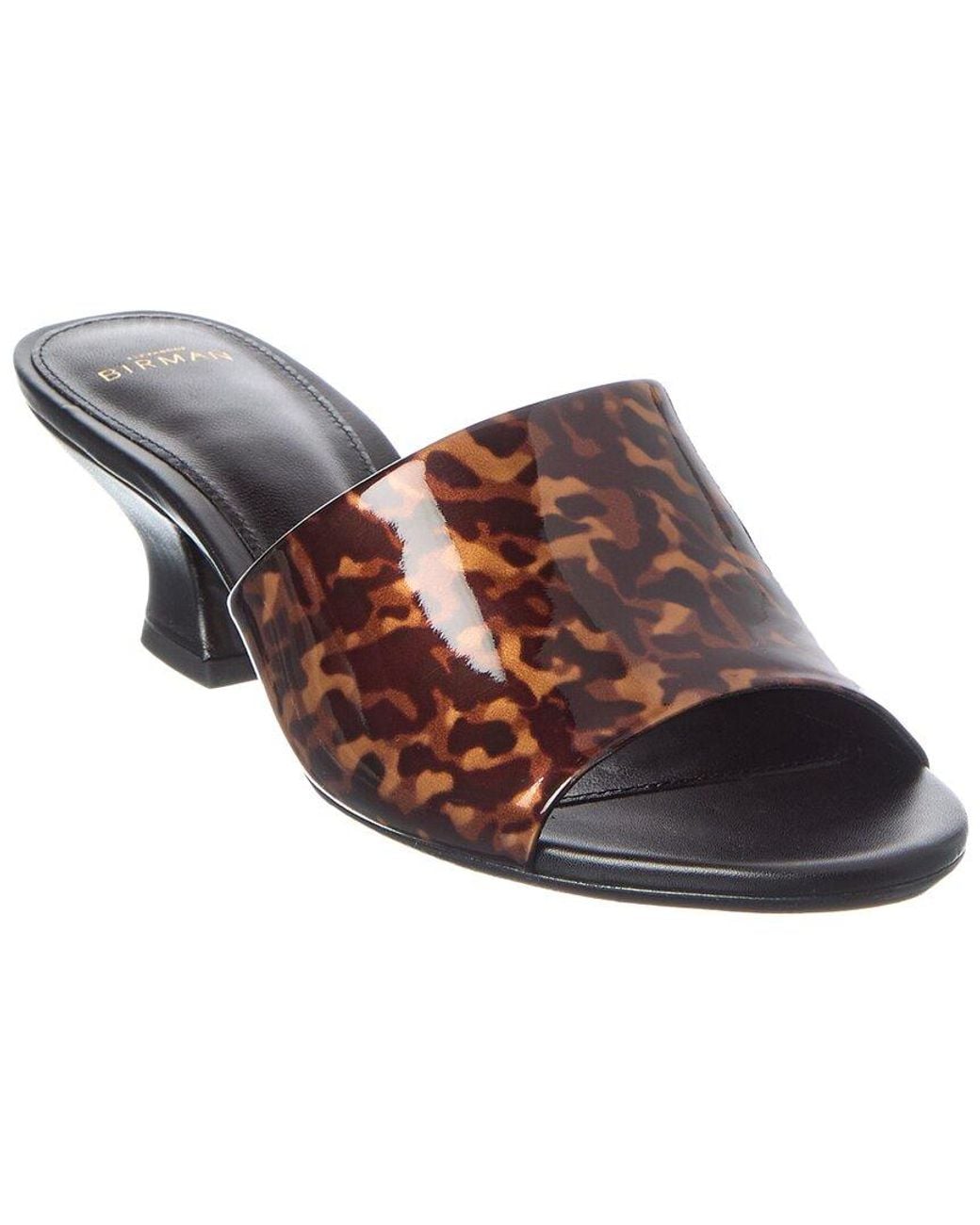 Alexandre Birman Brown Gisel Mule Leather Sandal