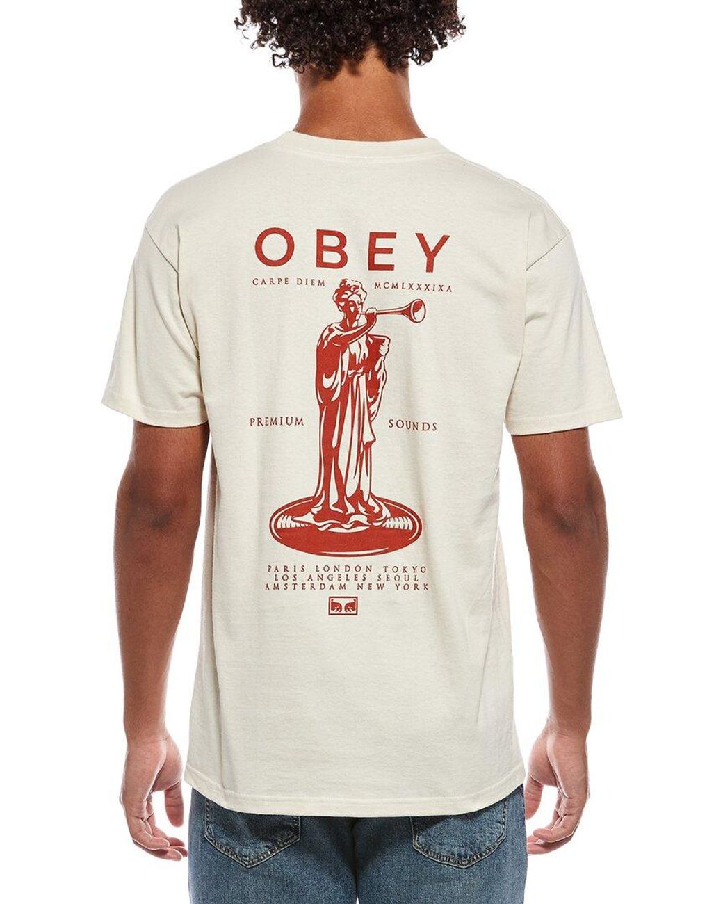 Obey White T-Shirt for men