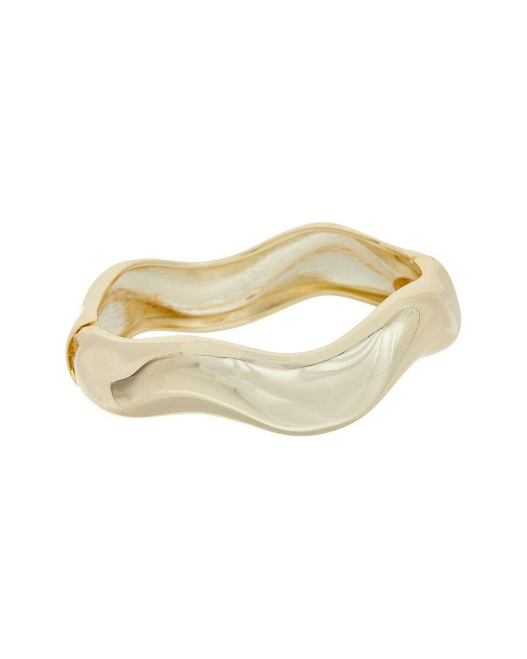 Juvell White 18K Plated Bangle Bracelet