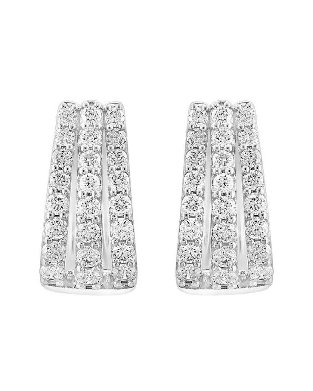 Effy Fine Jewelry Metallic 14K 0.98 Ct. Tw. Earrings
