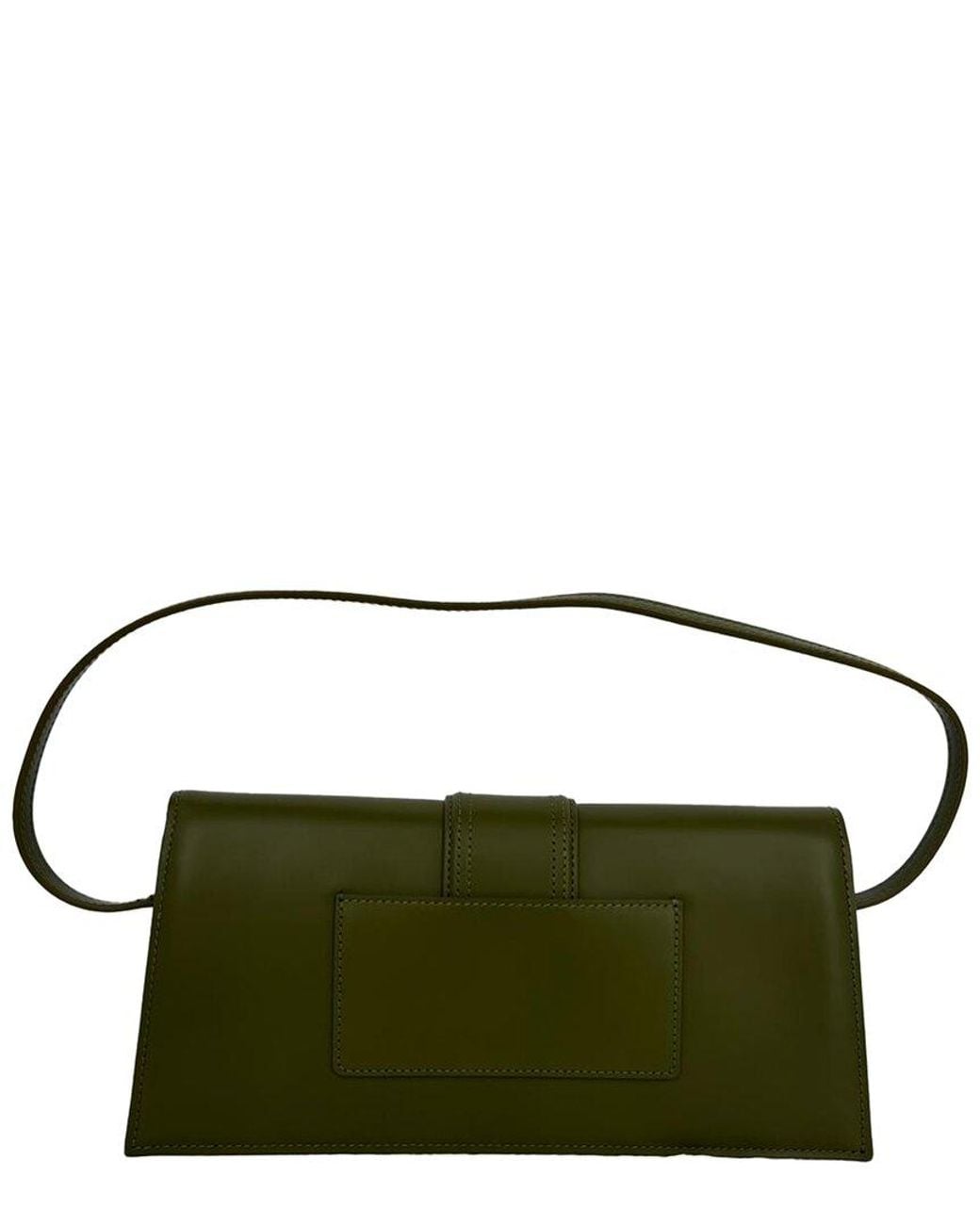 Jacquemus Green Calfskin Leather The Long Bambino Flap Shoulder Bag (Authentic Pre-Loved)