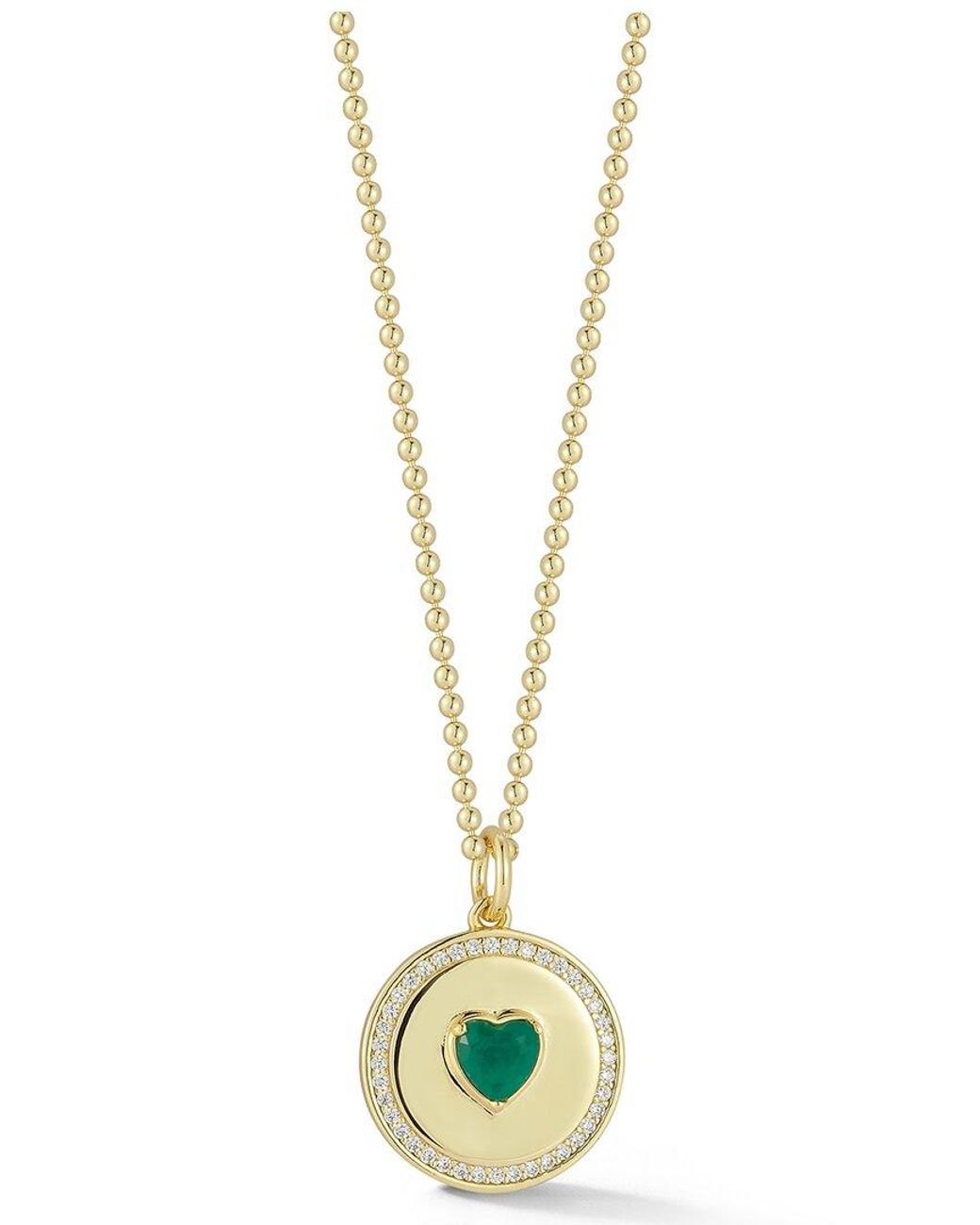 Glaze Jewelry Metallic 14K Over Cz Necklace