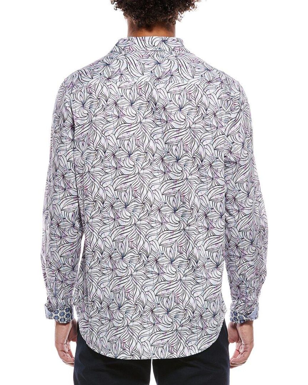 Robert Graham Gray Charvil Woven Shirt for men