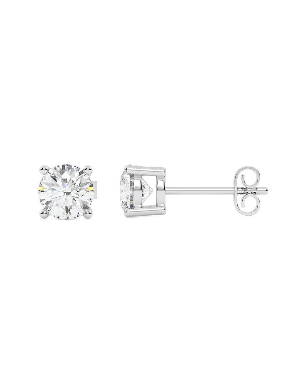 Lab Grown Diamonds Metallic 14K 2.00 Ct. Tw. Lab-Grown Diamond Earrings