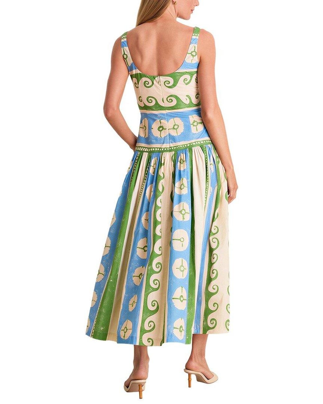 Ariele Tesoro Blue Print Maxi Dress