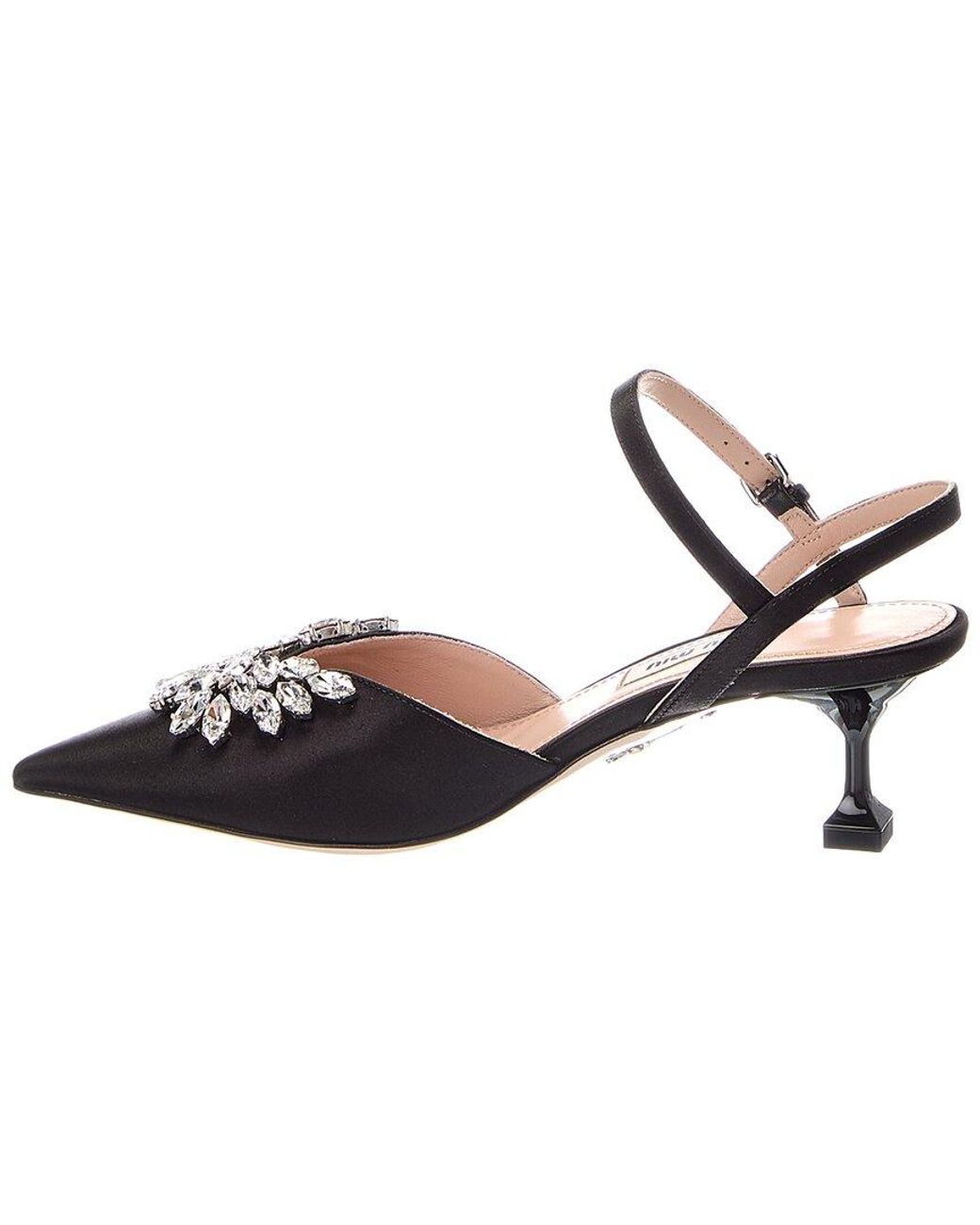 Miu Miu Black Satin Pump