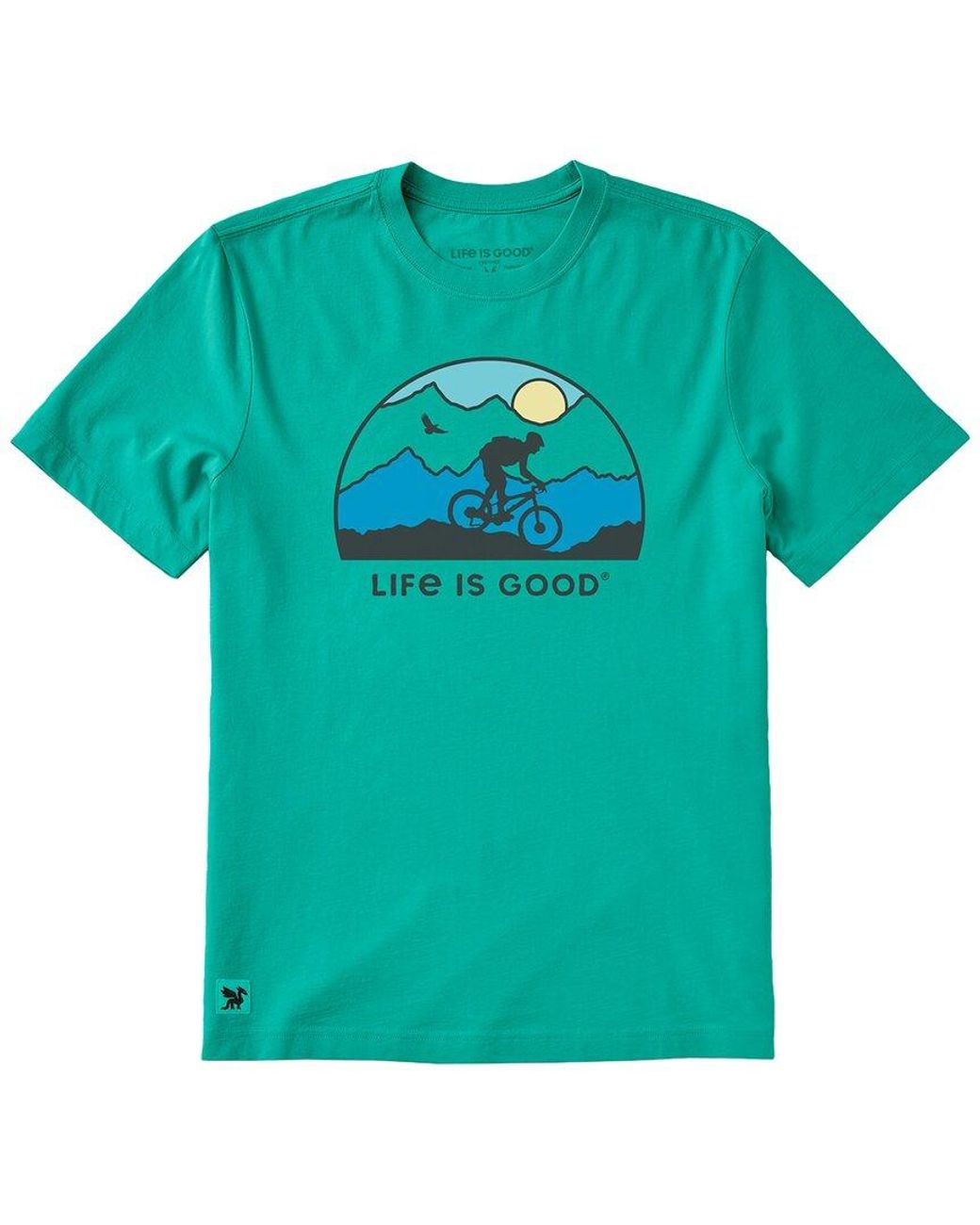 Life Is Good. Green Crusher T-Shirt for men