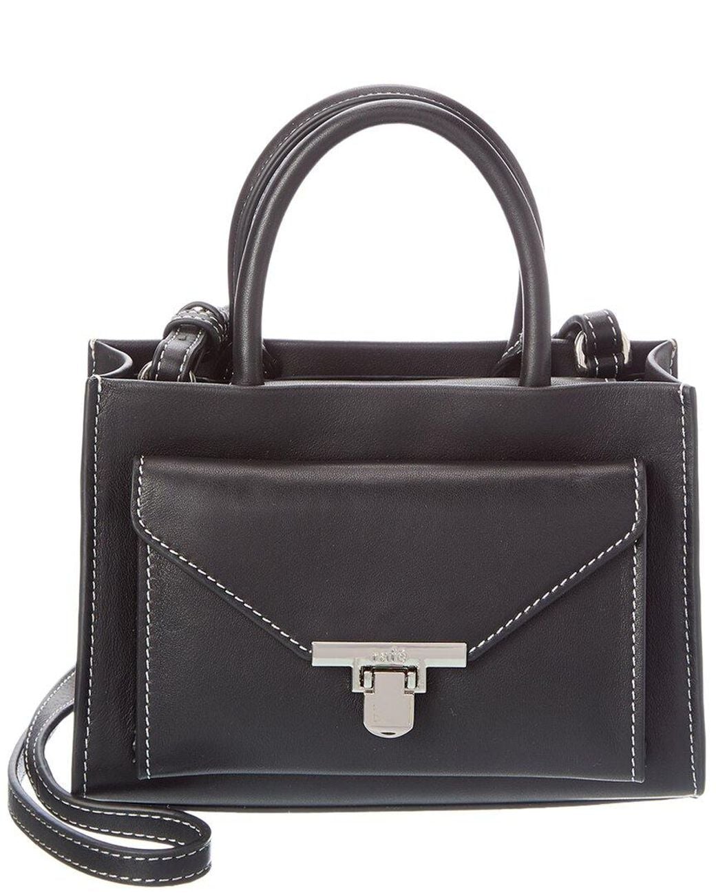 Rafe New York Black Jullian Leather Crossbody