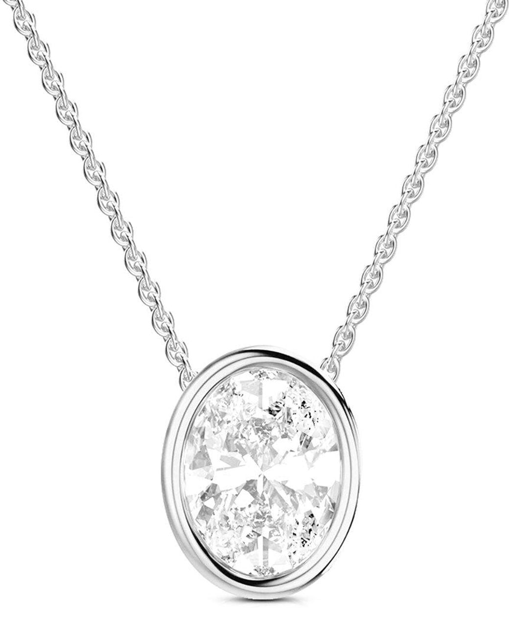 Amairah Metallic 14K 5.00 Ct. Tw. Lab-Grown Diamond Solitaire Pendant Necklace