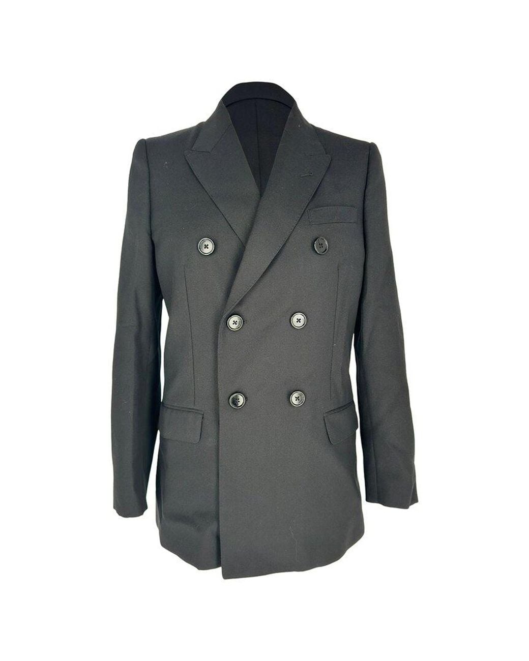 Céline Gray Double-Breasted Tailored Blazer, Size Eu (Authentic Pre-Loved)