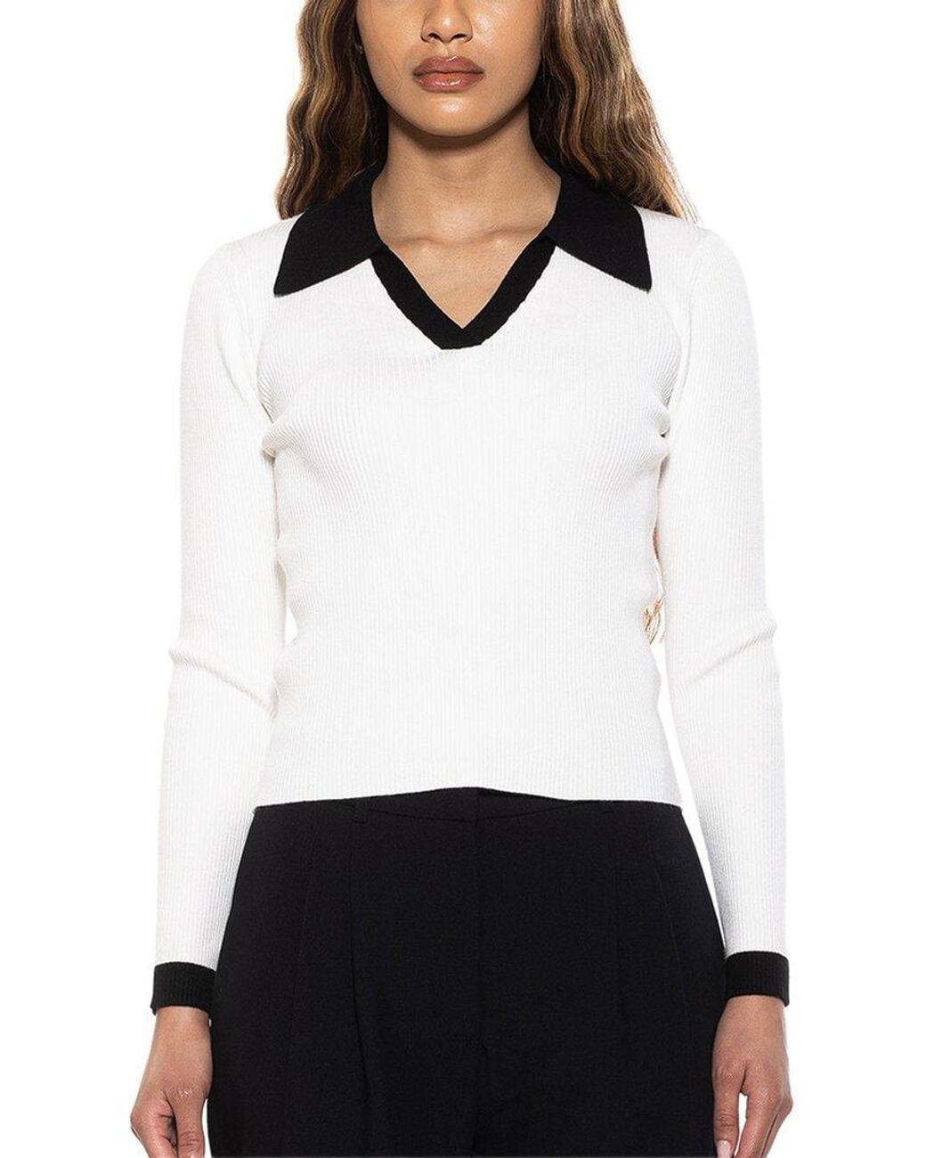 Alexia Admor White Crsti Top