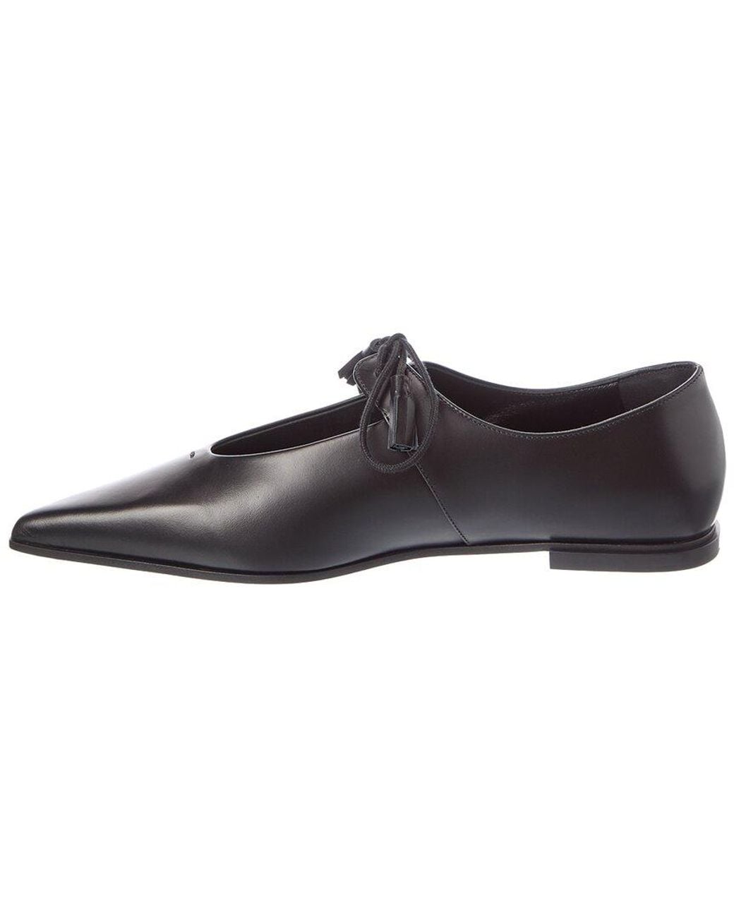 Max Mara Brown Leather Flat