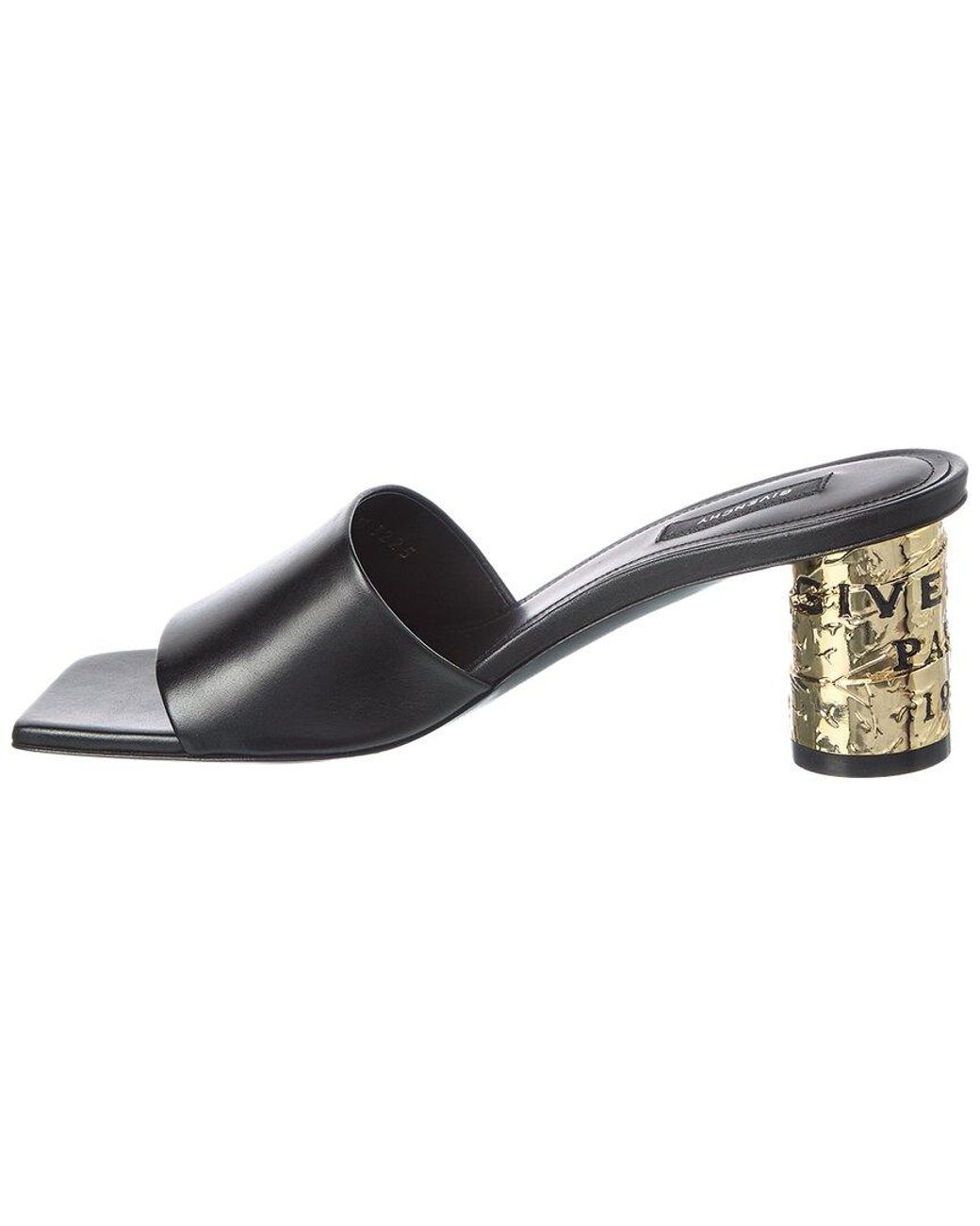Givenchy Black Tapr 65 Leather Sandal