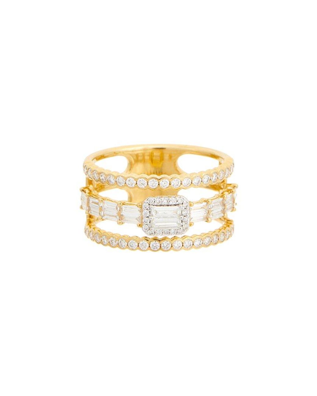 Maitre De Diamant Metallic 18K 0.93 Ct. Tw. Diamond Ring