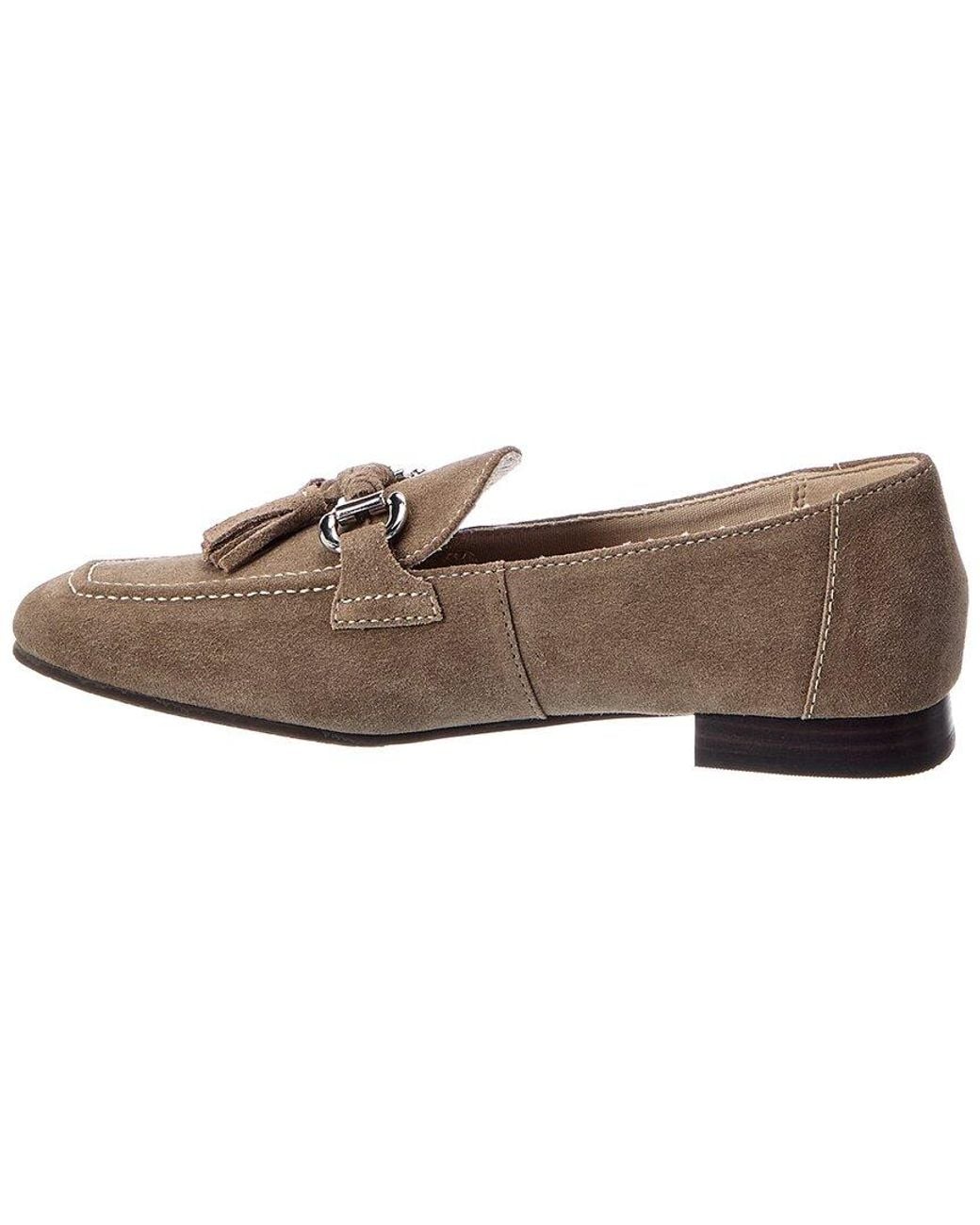 Donald J Pliner Brown Fabia 02 Suede Loafer