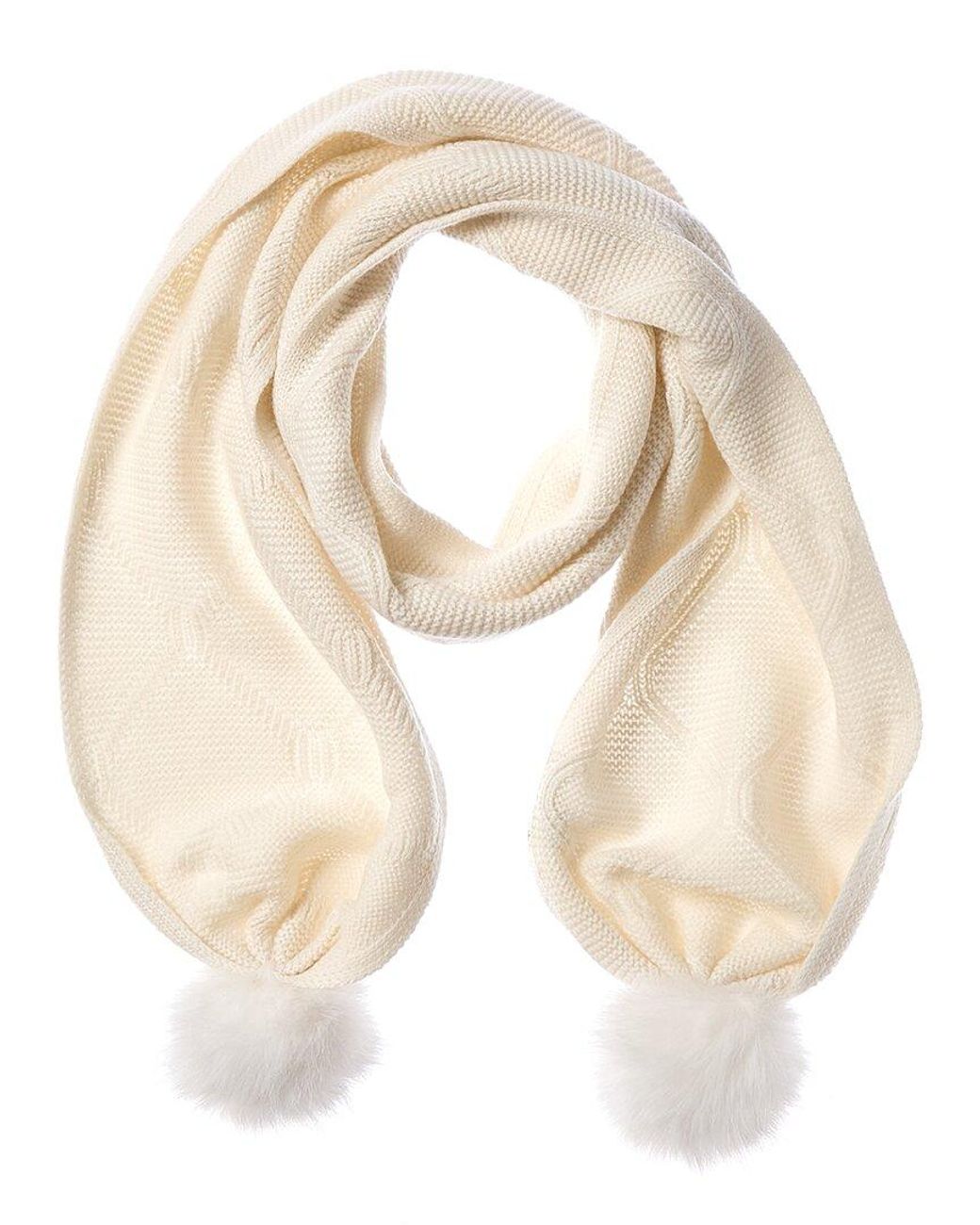 Forte Natural Cashmere Luxe Cable Cashmere Scarf