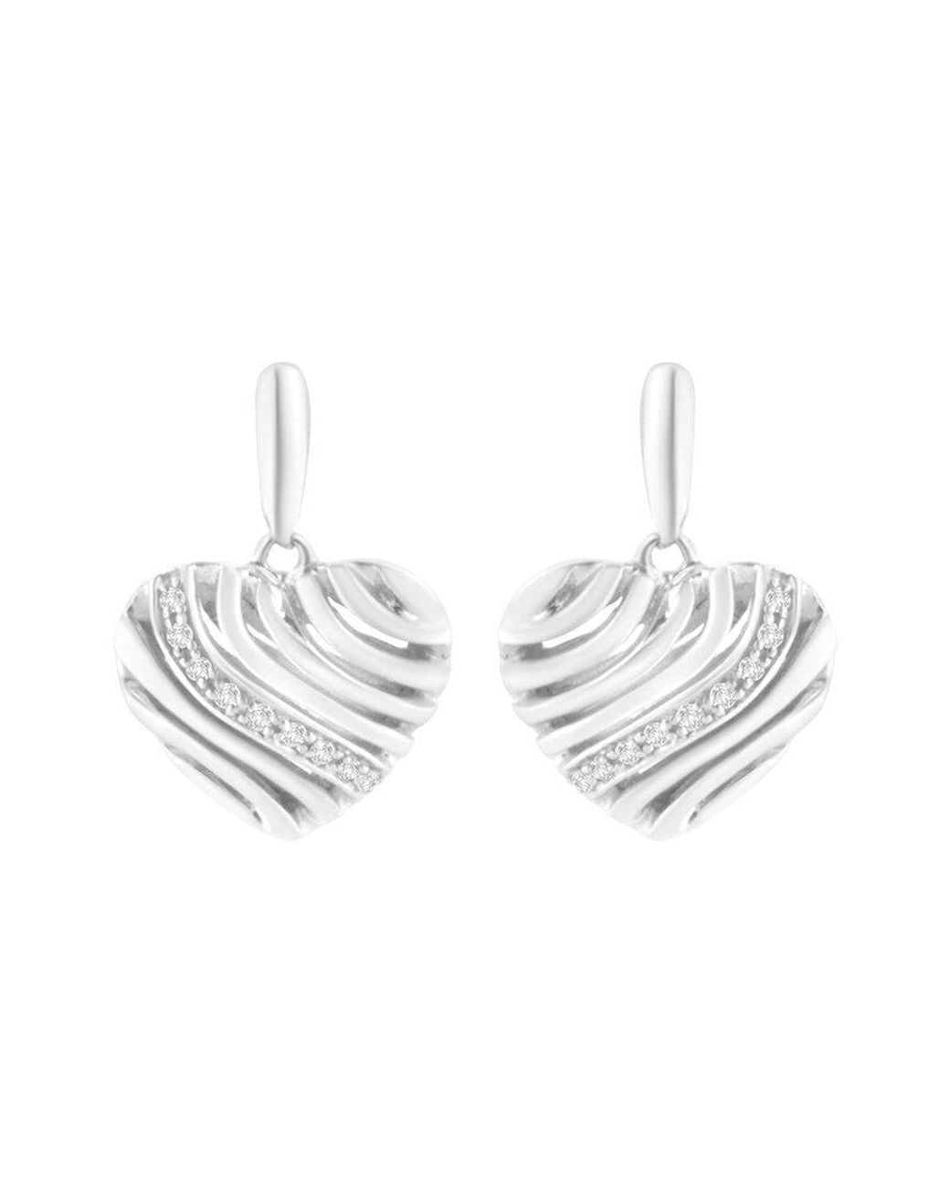 Haus of Brilliance White 0.11 Ct. Tw. Diamond Dangle Earrings