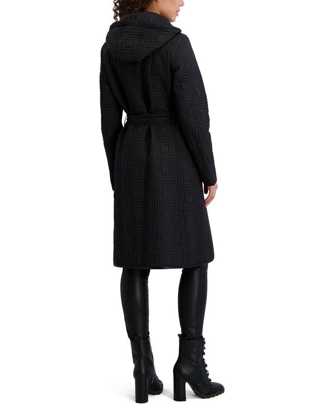Karl Lagerfeld Black Quilted Coat
