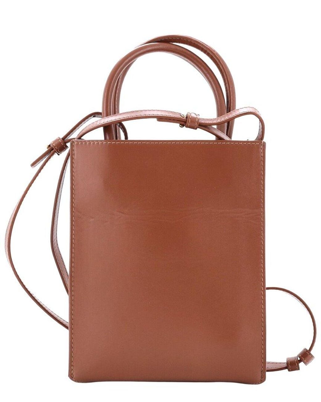 Loewe Brown Leather Standard A5 Convertible Tote (Authentic Pre-Loved)