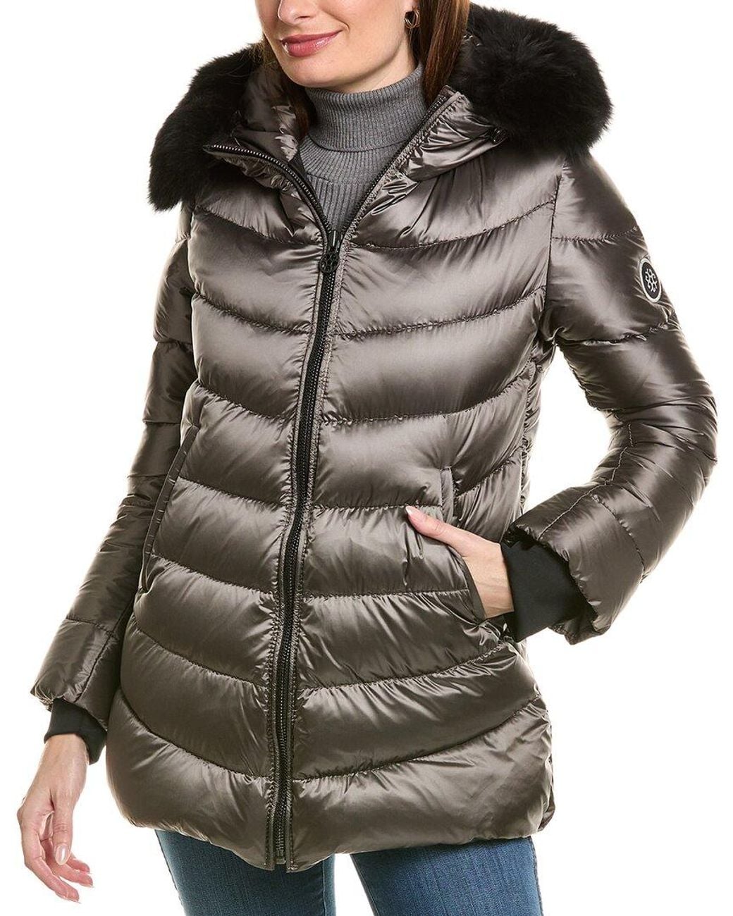 Gorski Gray Après Ski Down Jacket