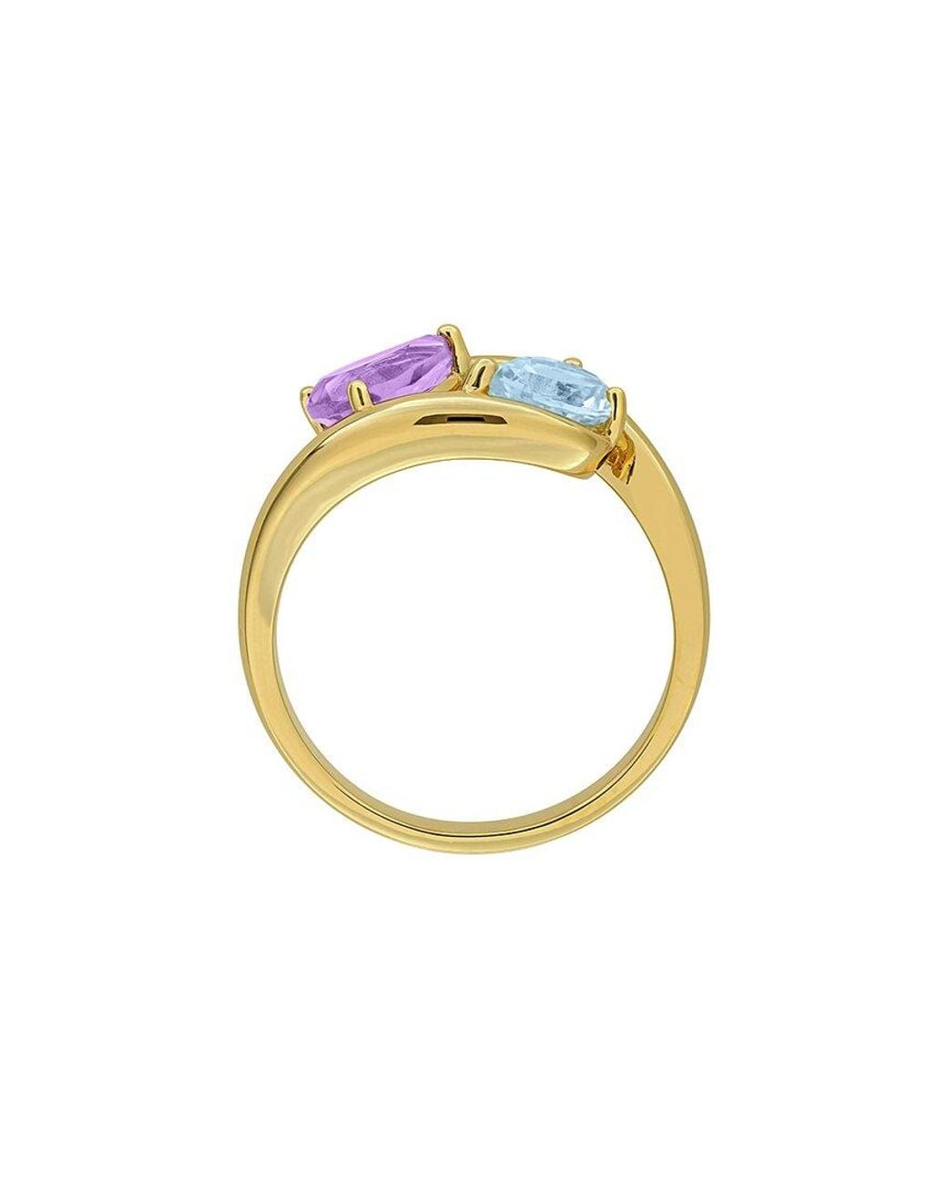 Rina Limor Blue Plated 1.40 Ct. Tw. Gemstone Ring