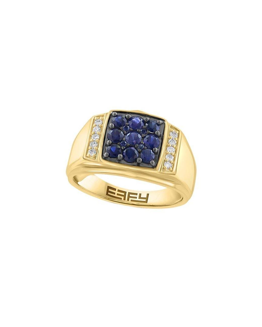 Effy Fine Jewelry Blue 14K 1.21 Ct. Tw. Diamond & Sapphire Ring