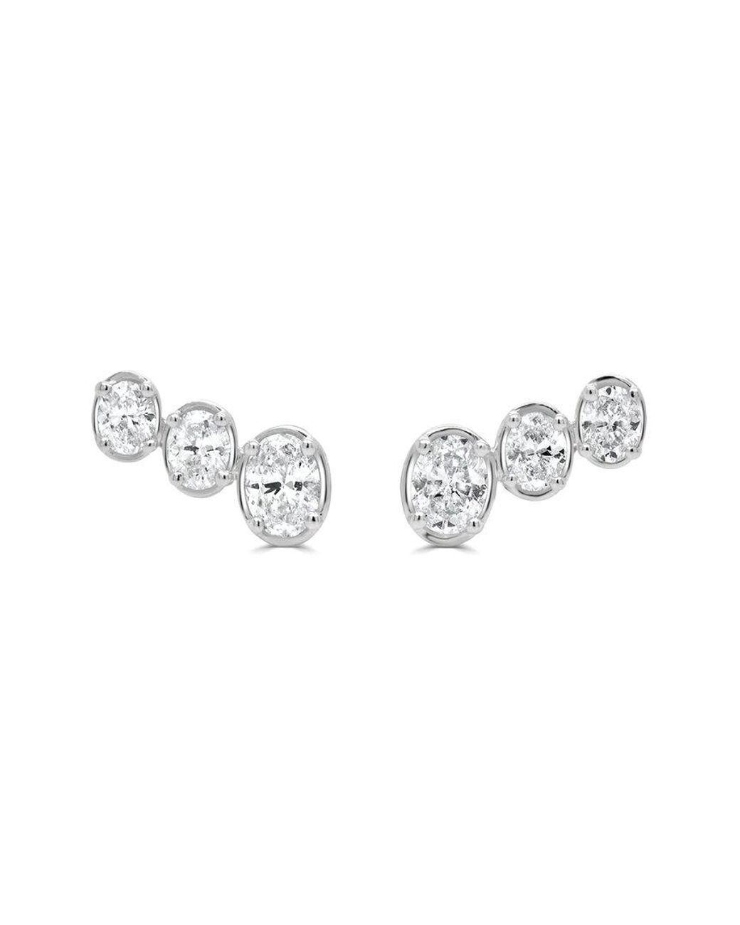 Sabrina Designs Metallic 14K 0.75 Ct. Tw. Diamond Climber Studs