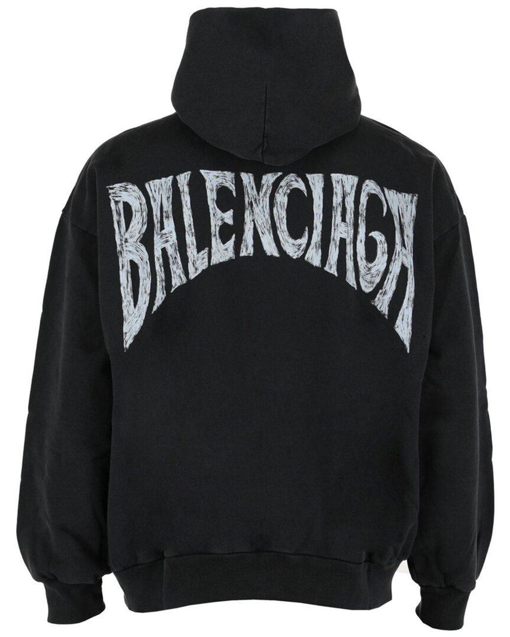 Balenciaga Black Medium Fit Hoodie for men