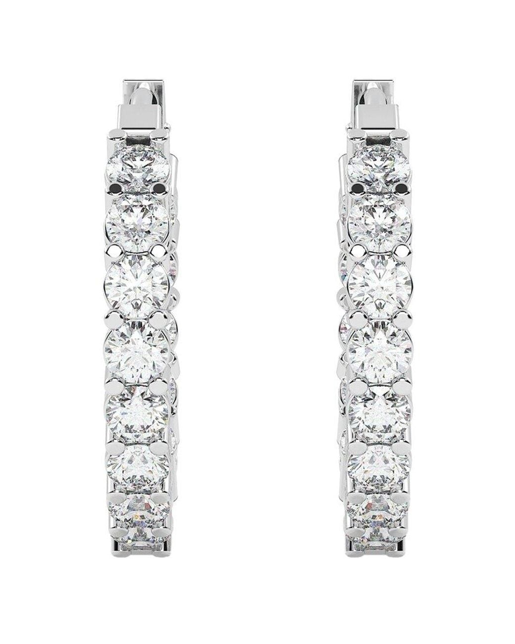 Diamond Select Cuts Metallic 14K 3.00 Ct. Tw. Diamond Earrings